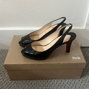 Women’s Christian Louboutin Black Pumps 37.5
